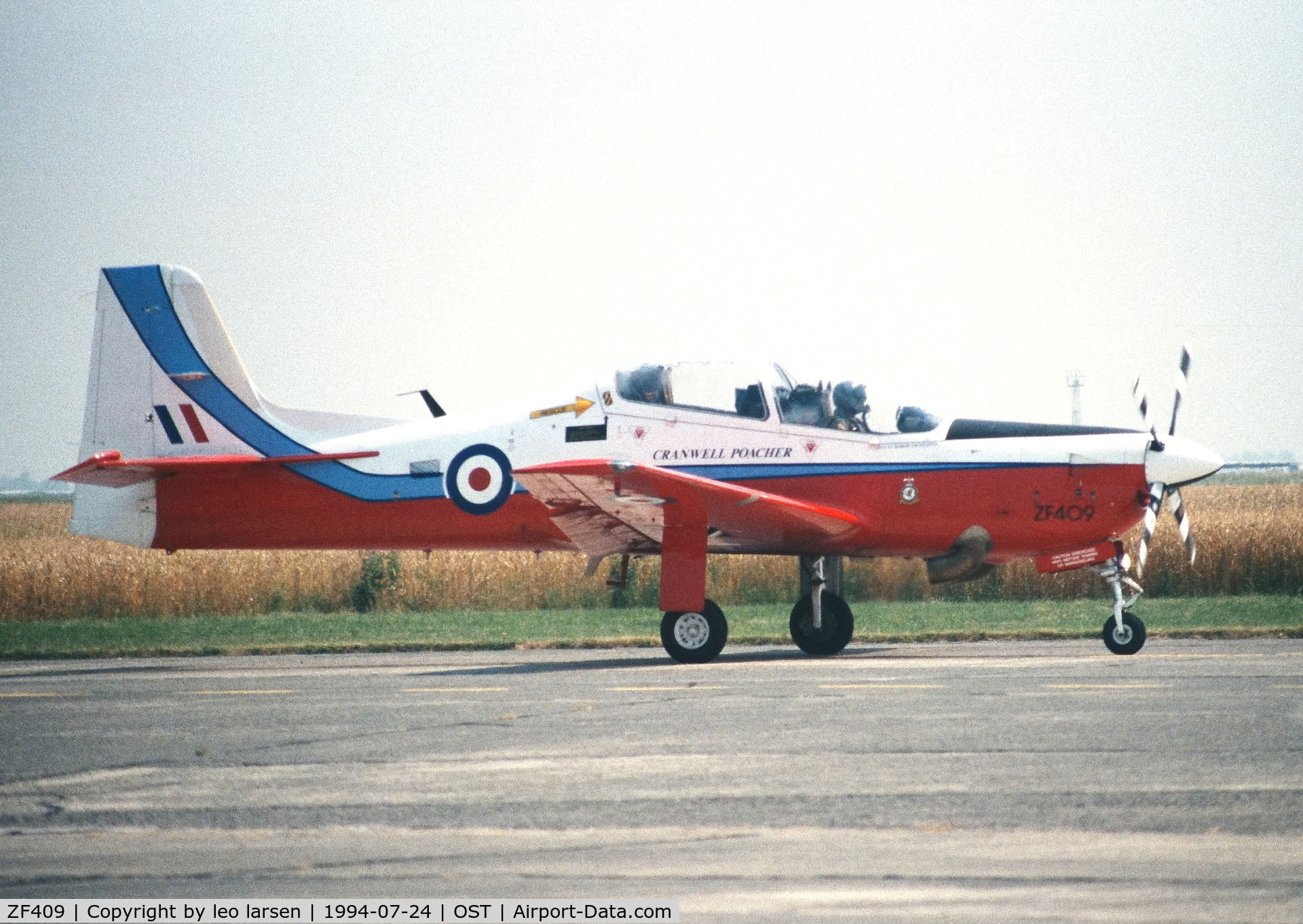 ZF409, 1992 Short S-312 Tucano T1 C/N S128/T99, Ostende Air Show  24.7.1994