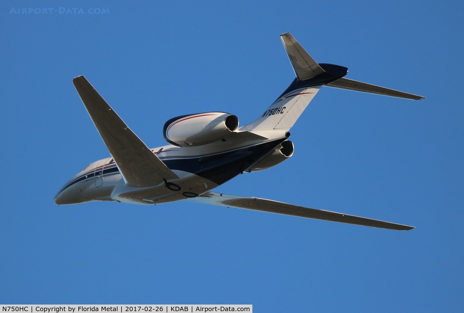 N750HC, 2002 Cessna 750 Citation X Citation X C/N 750-0185, DAB spotting 2017
