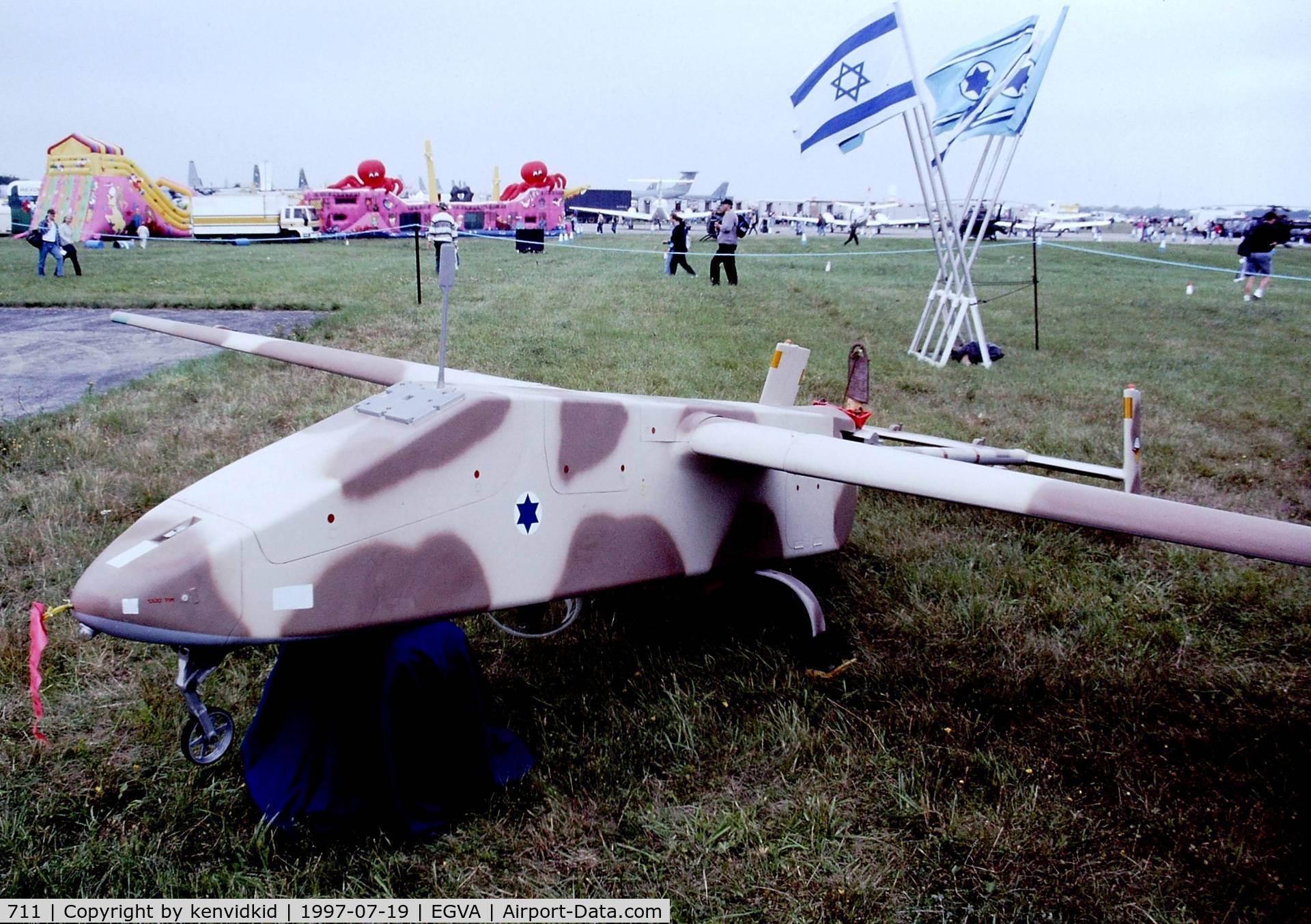 711, Israeli Aircraft Industries Searcher C/N Unknown, At the 1997 Royal International Air Tattoo.