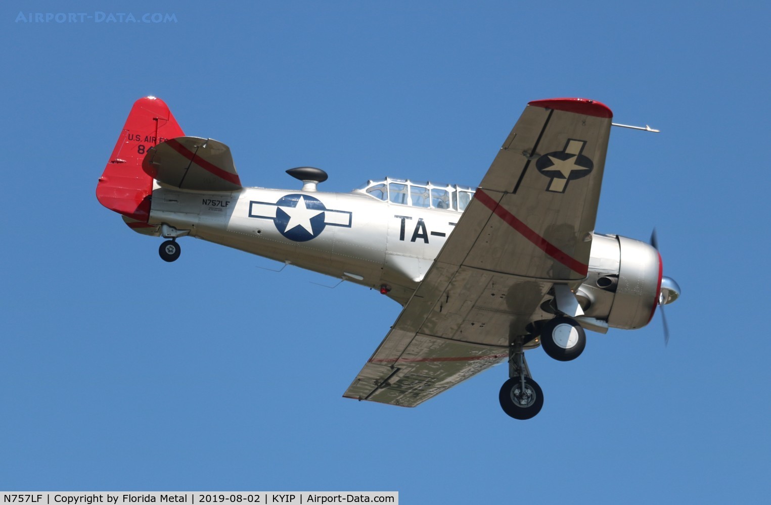 N757LF, 1944 North American AT-6D Texan C/N 84991, TOM YIP 2019