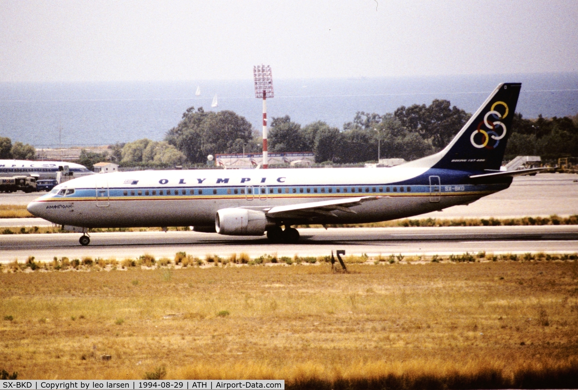 SX-BKD, 1991 Boeing 737-484 C/N 25362, Athens 29.8.1994