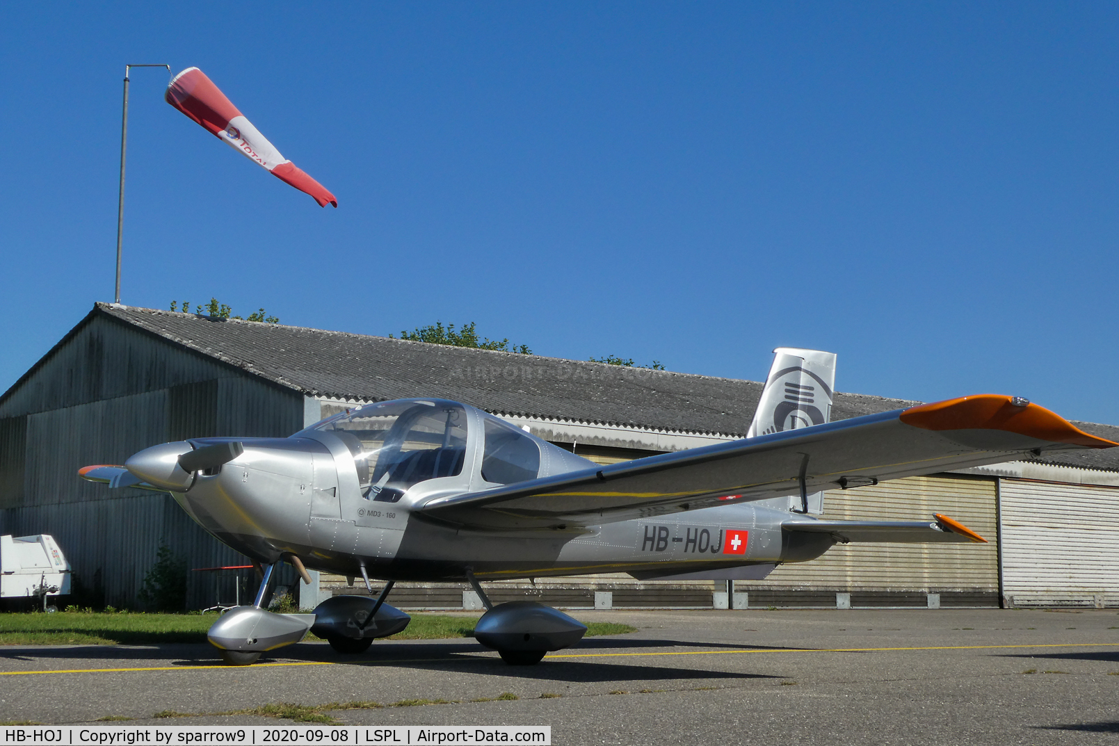 HB-HOJ, 1990 MDC Max Daetwyler MD3-160 Swiss Trainer C/N 002, At its birthplace: Langenthal-Bleienbach.