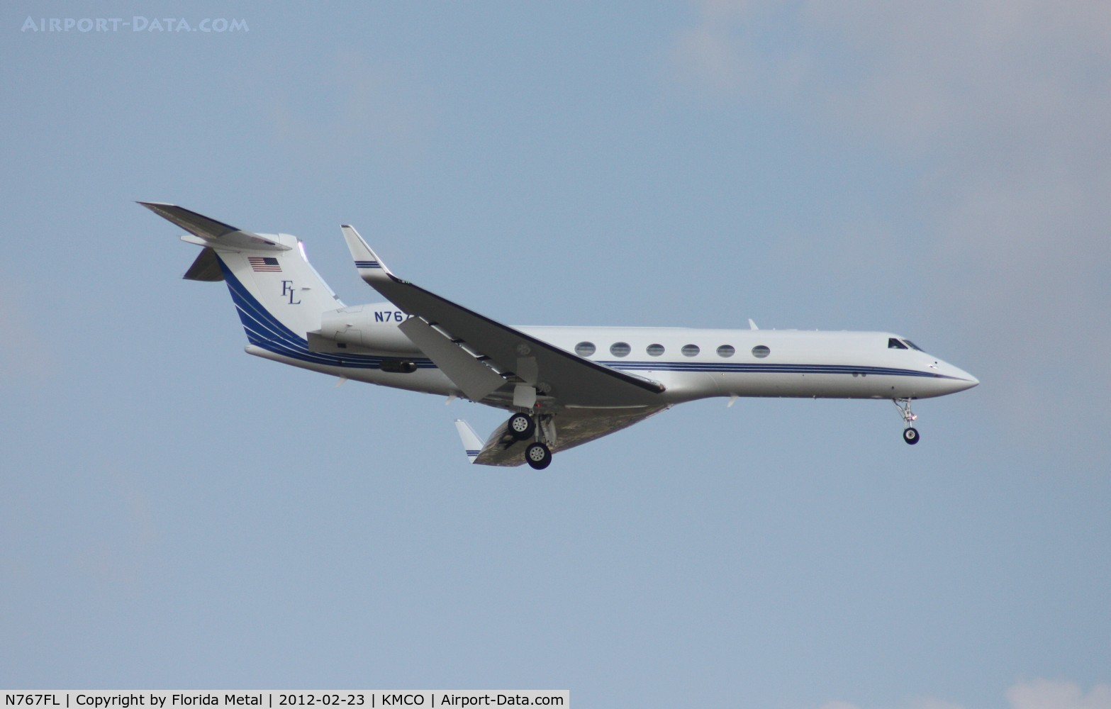 N767FL, 1999 Gulfstream Aerospace G-V C/N 503, MCO spotting 2012