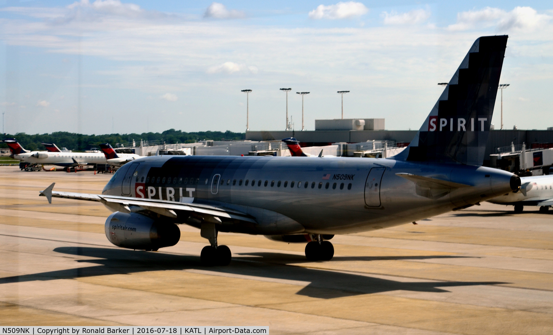 N509NK, 2005 Airbus A319-132 C/N 2603, Taxi Atlanta