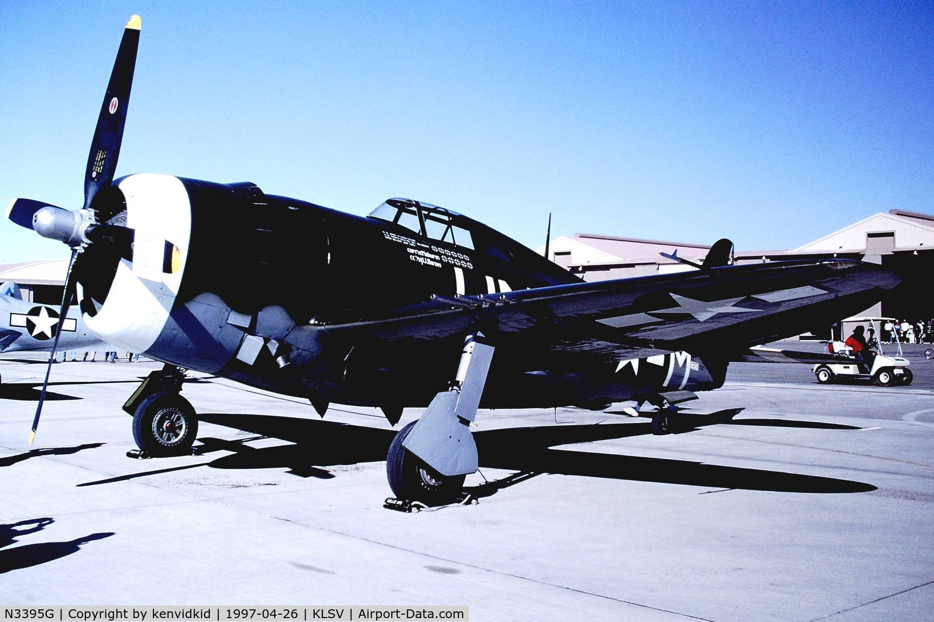 N3395G, 1942 Republic P-47G-15-CU Thunderbolt C/N 42-25254, At the 1997 Golden Air Tattoo, Nellis.