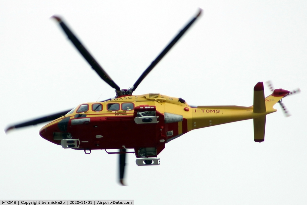 I-TOMS, AgustaWestland AW-139 C/N 31728, In flight near Livorno