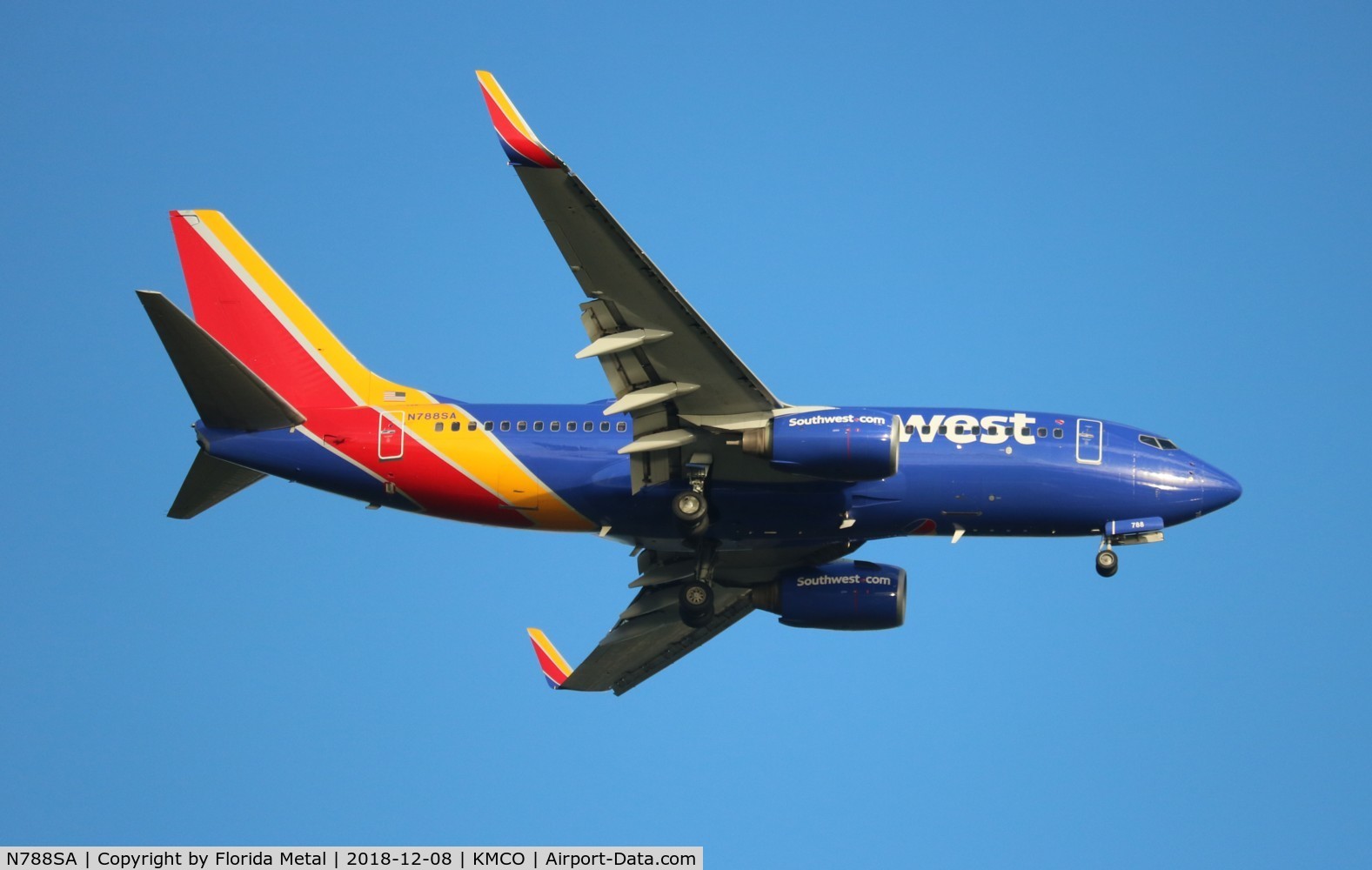 N788SA, 2000 Boeing 737-7H4 C/N 30603, MCO spotting 2018