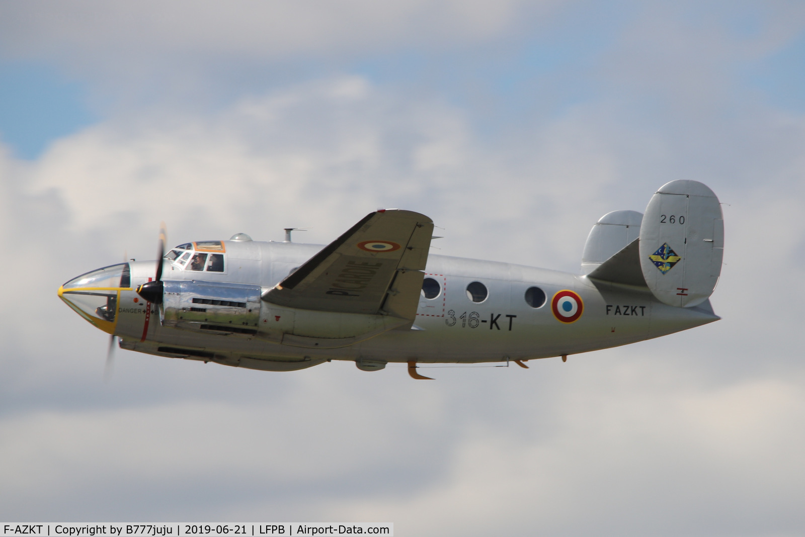 F-AZKT, 1954 Dassault MD-311 Flamant C/N 260, on display at SIAE 2019