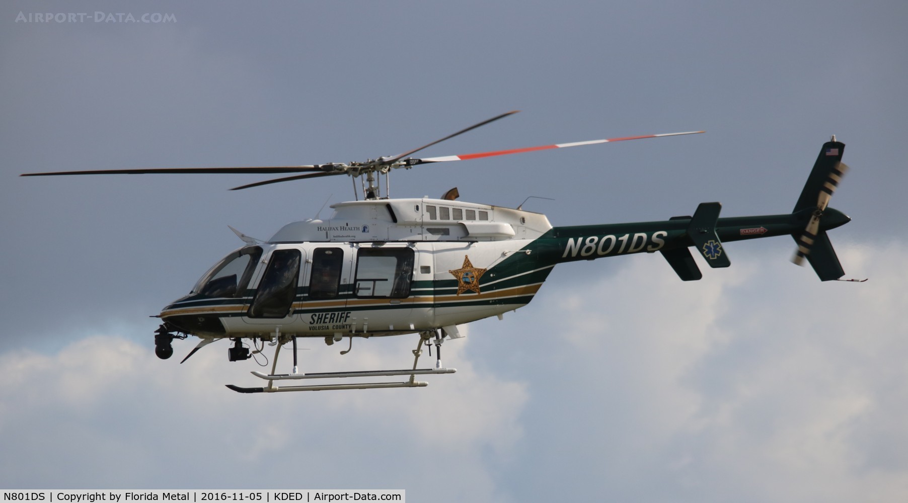 N801DS, 2001 Bell 407 C/N 53977, Deland 2016