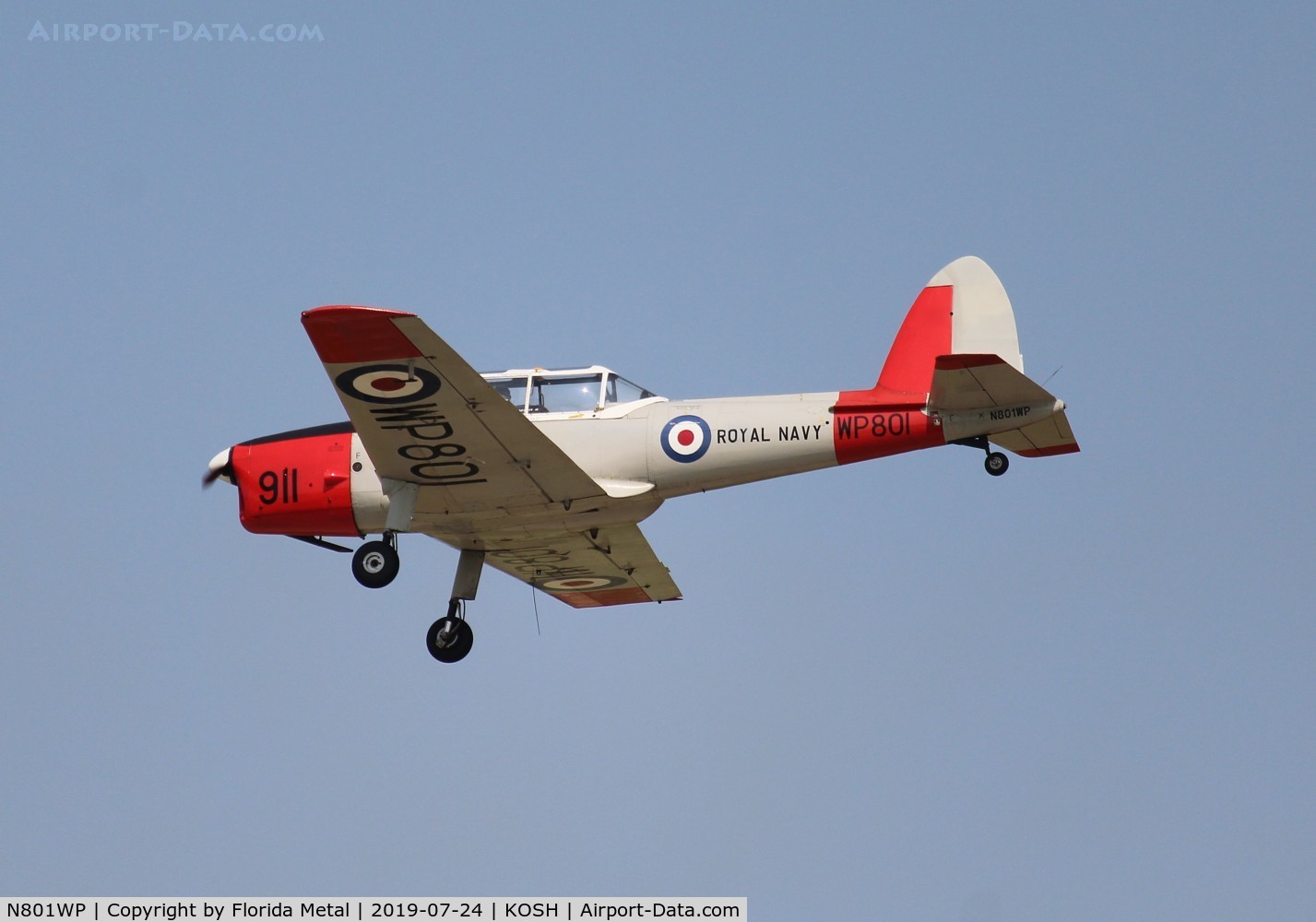 N801WP, 1952 De Havilland DHC-1 Chipmunk T.10 C/N C1/0693, EAA OSH 2019