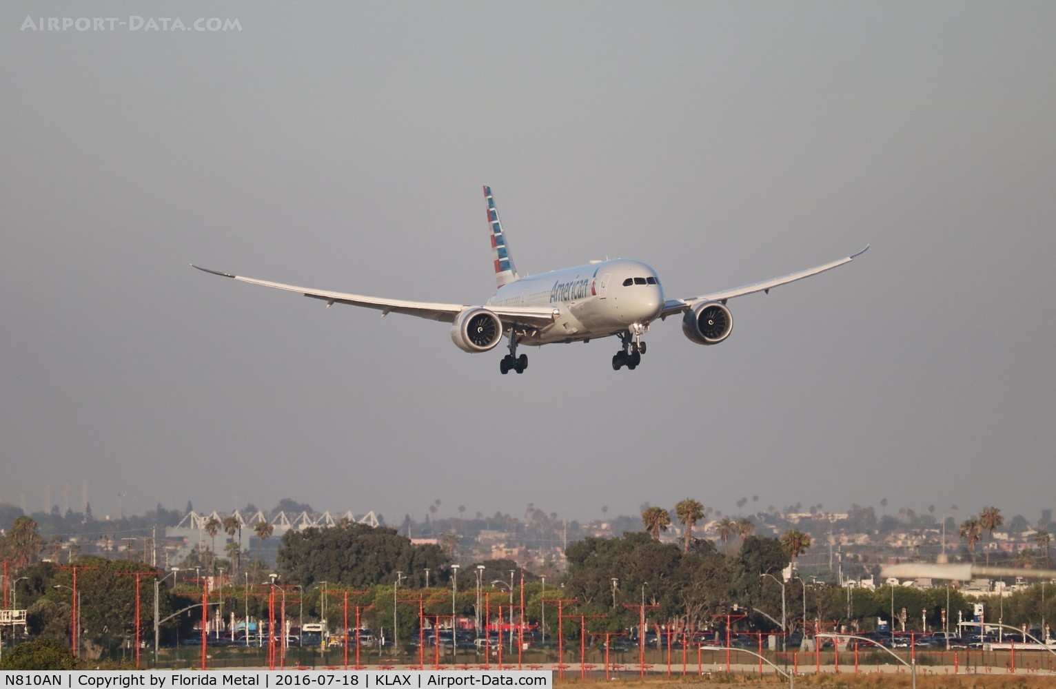 N810AN, 2015 Boeing 787-8 Dreamliner C/N 40628, LAX Spotting 2016