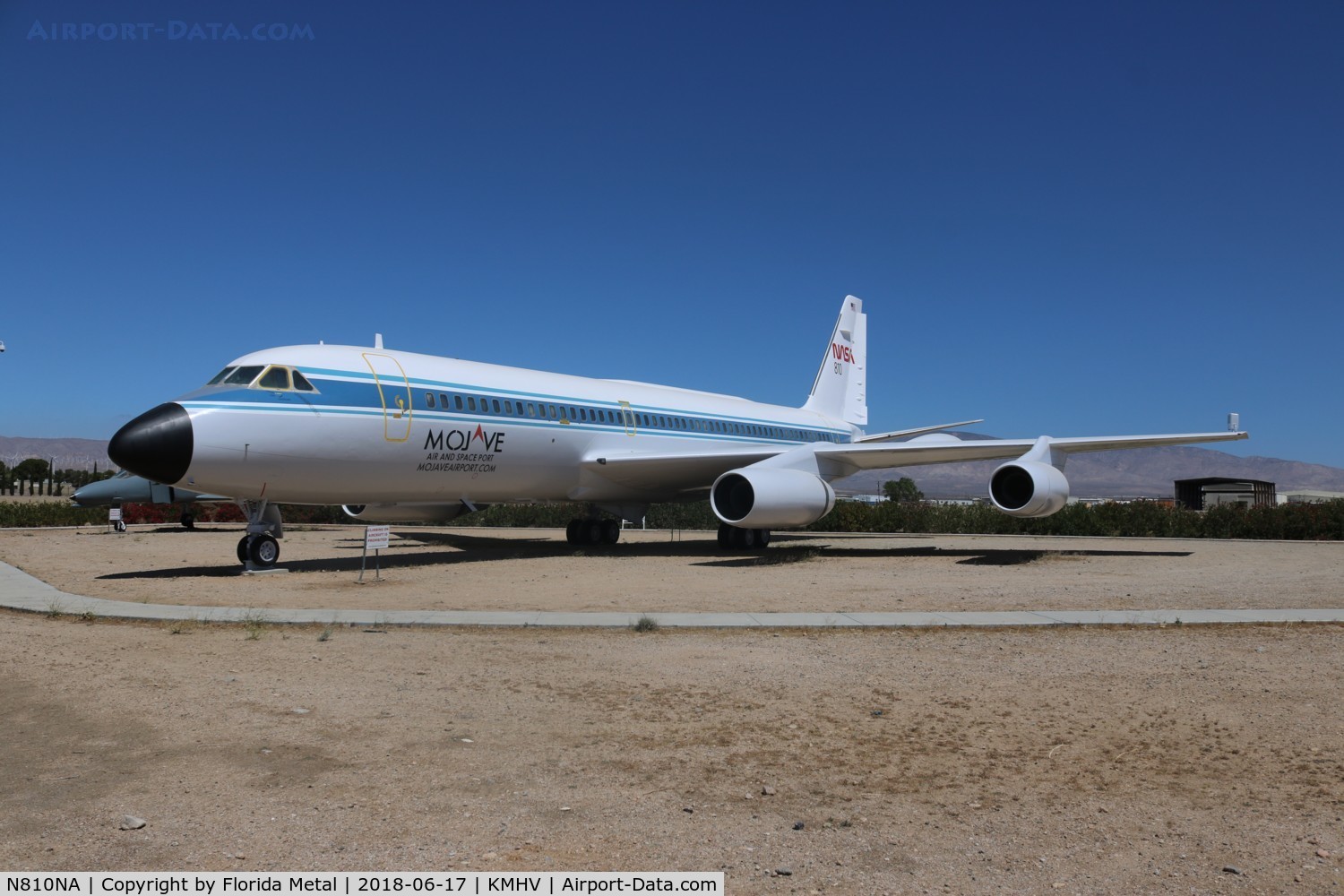 N810NA, 1962 Convair CV-990-30A-5 Coronado C/N 30-10-29, Gate guard CV-990