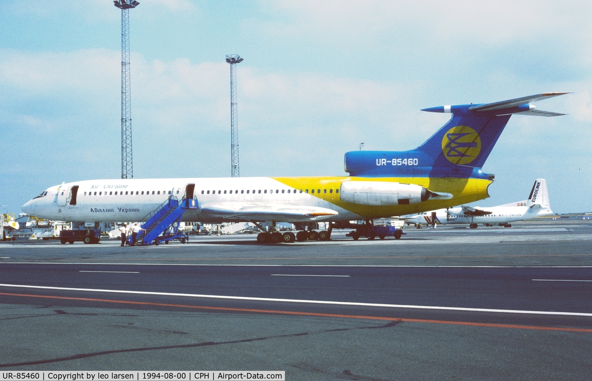 UR-85460, 1980 Tupolev Tu-154B-2 C/N 80A460, Copenhagen 8.1994