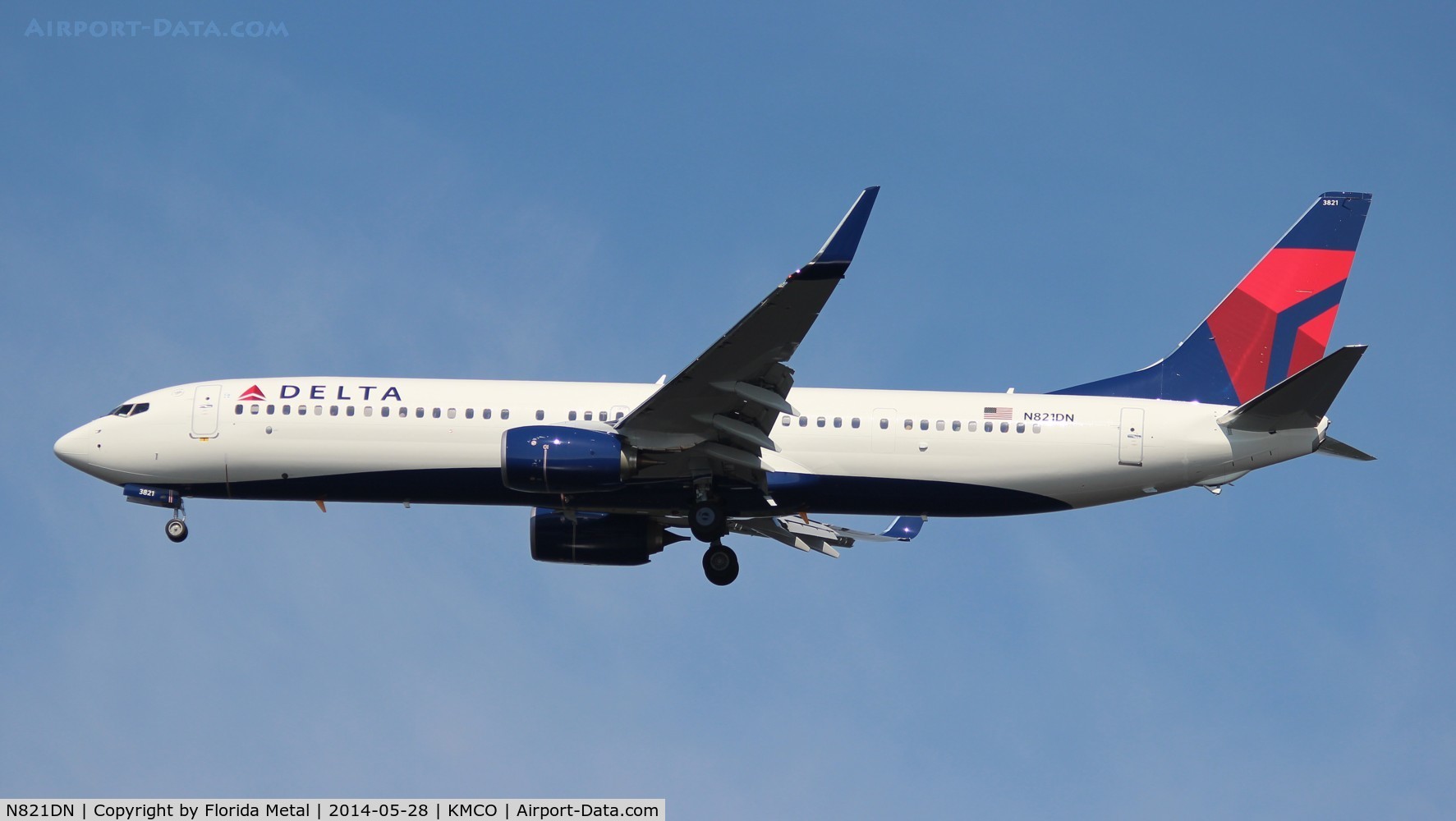 N821DN, 2014 Boeing 737-932/ER C/N 31932, MCO spotting 2014