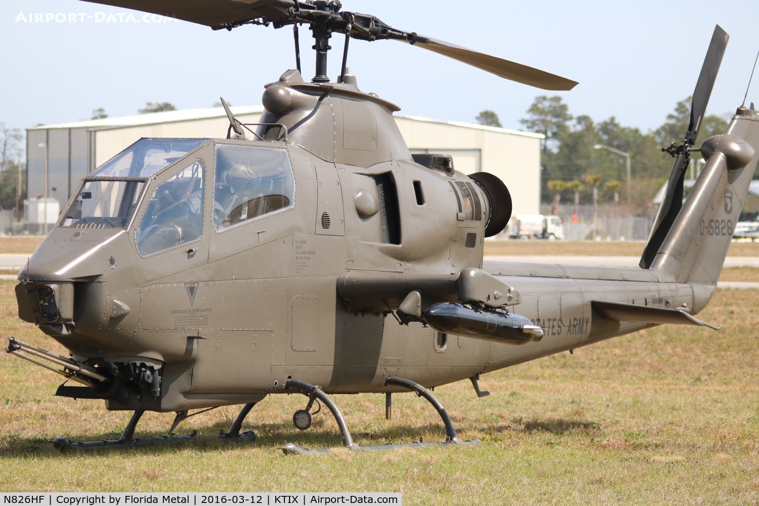 N826HF, 1967 Bell AH-1F Cobra C/N 67-15826, TICO 2016
