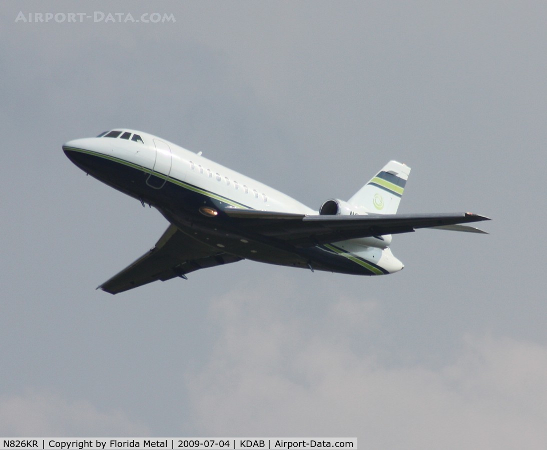 N826KR, 2002 Dassault Falcon 2000 C/N 182, DAB spotting 2009