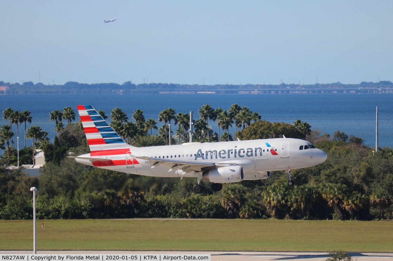 N827AW, 2001 Airbus A319-132 C/N 1547, TPA spotting 2020