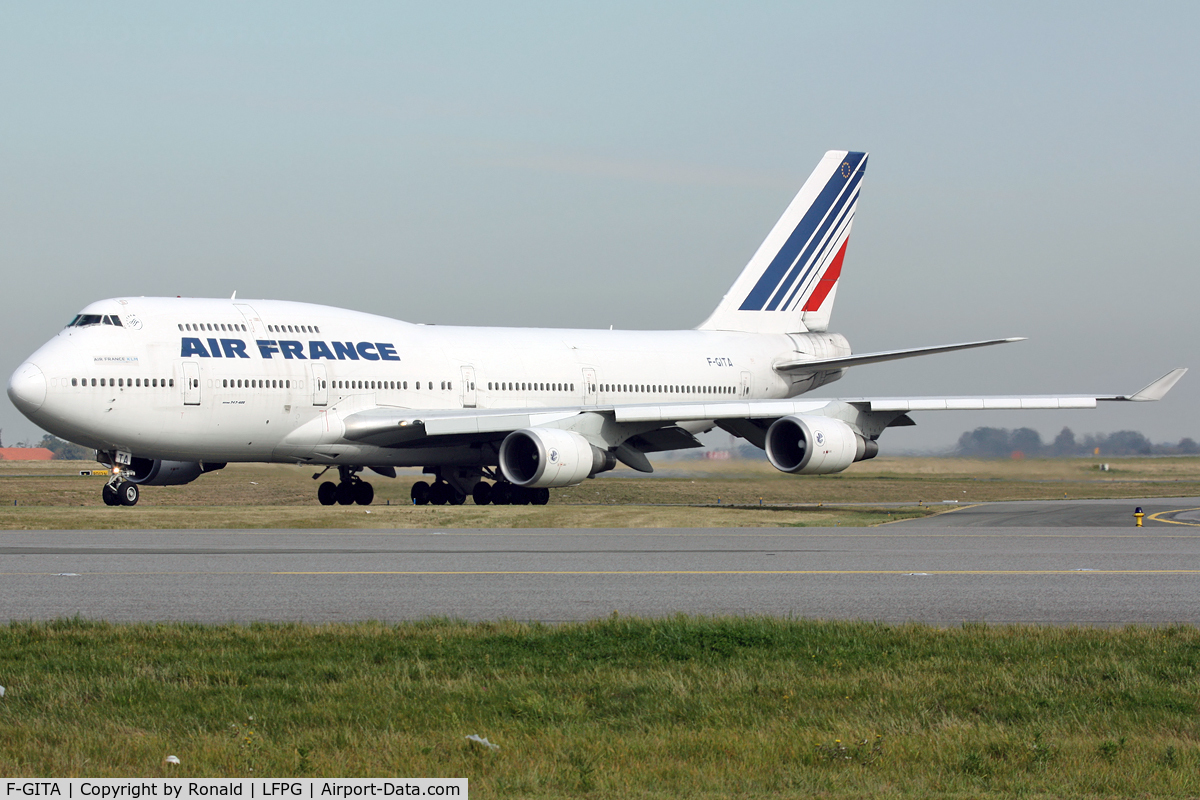 F-GITA, 1991 Boeing 747-428 C/N 24969, at cdg