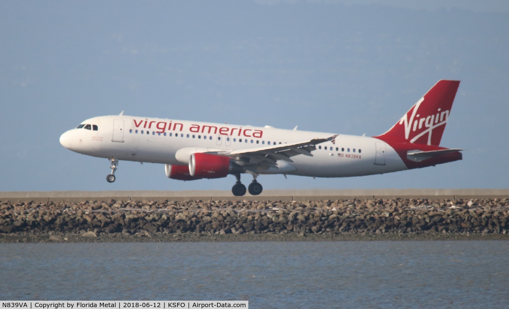 N839VA, 2011 Airbus A320-214 C/N 4610, SFO spotting 2018