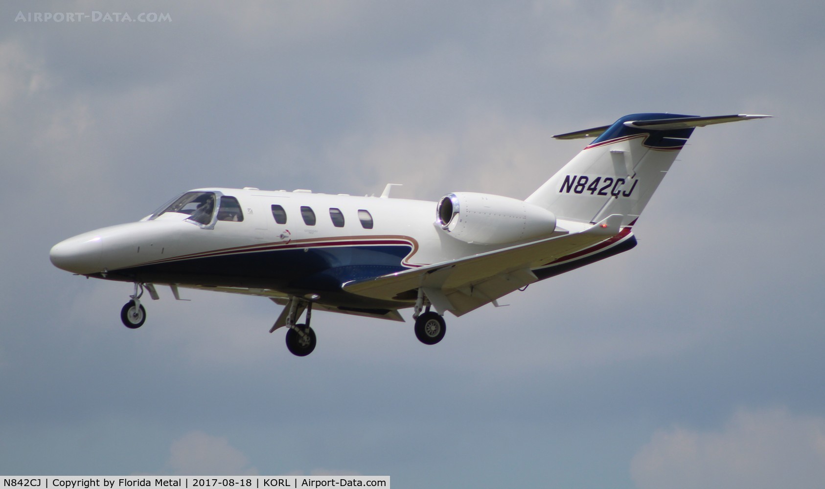 N842CJ, 2014 Cessna 525 Citation M2 C/N 525-0842, ORL spotting 2017