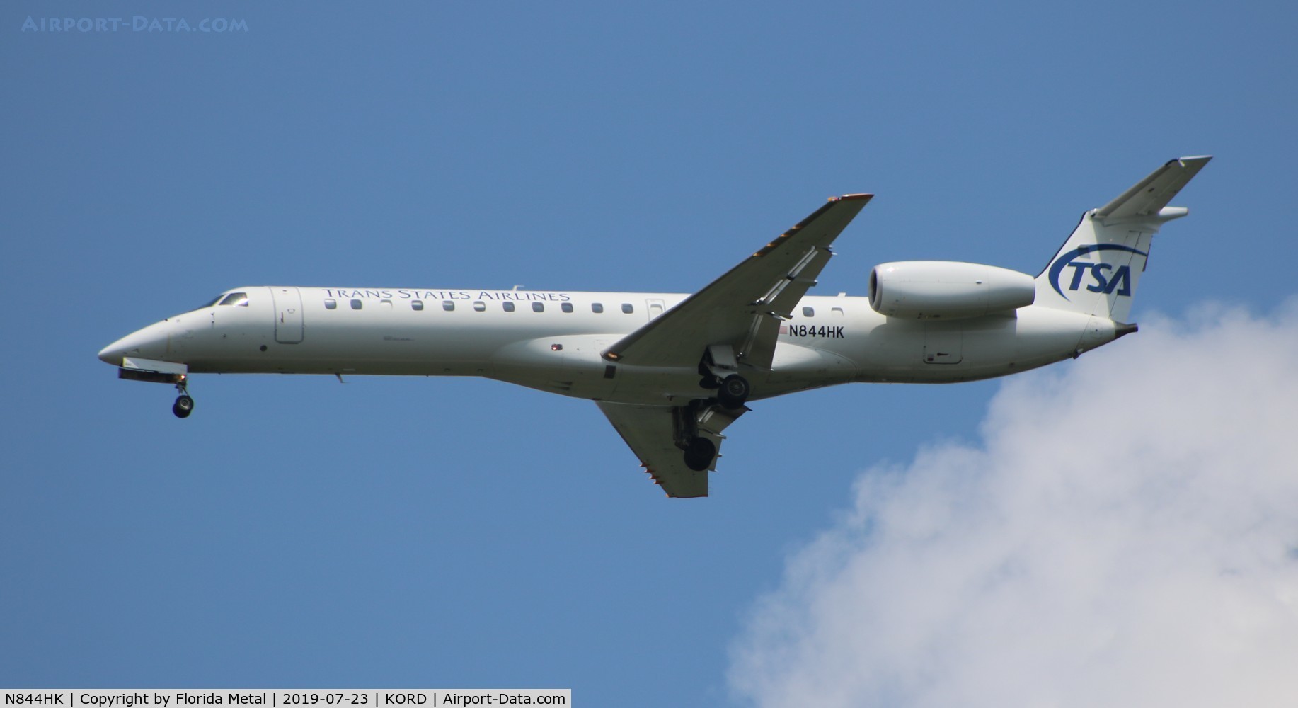 N844HK, 2004 Embraer ERJ-145LR (EMB-145LR) C/N 14500838, ORD spotting 2019