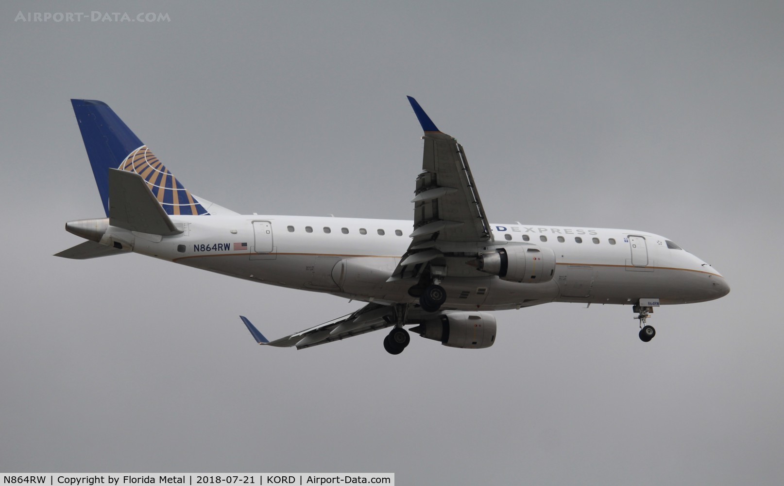 N864RW, 2006 Embraer 170SE (ERJ-170-100SE) C/N 17000117, ORD spotting 2018