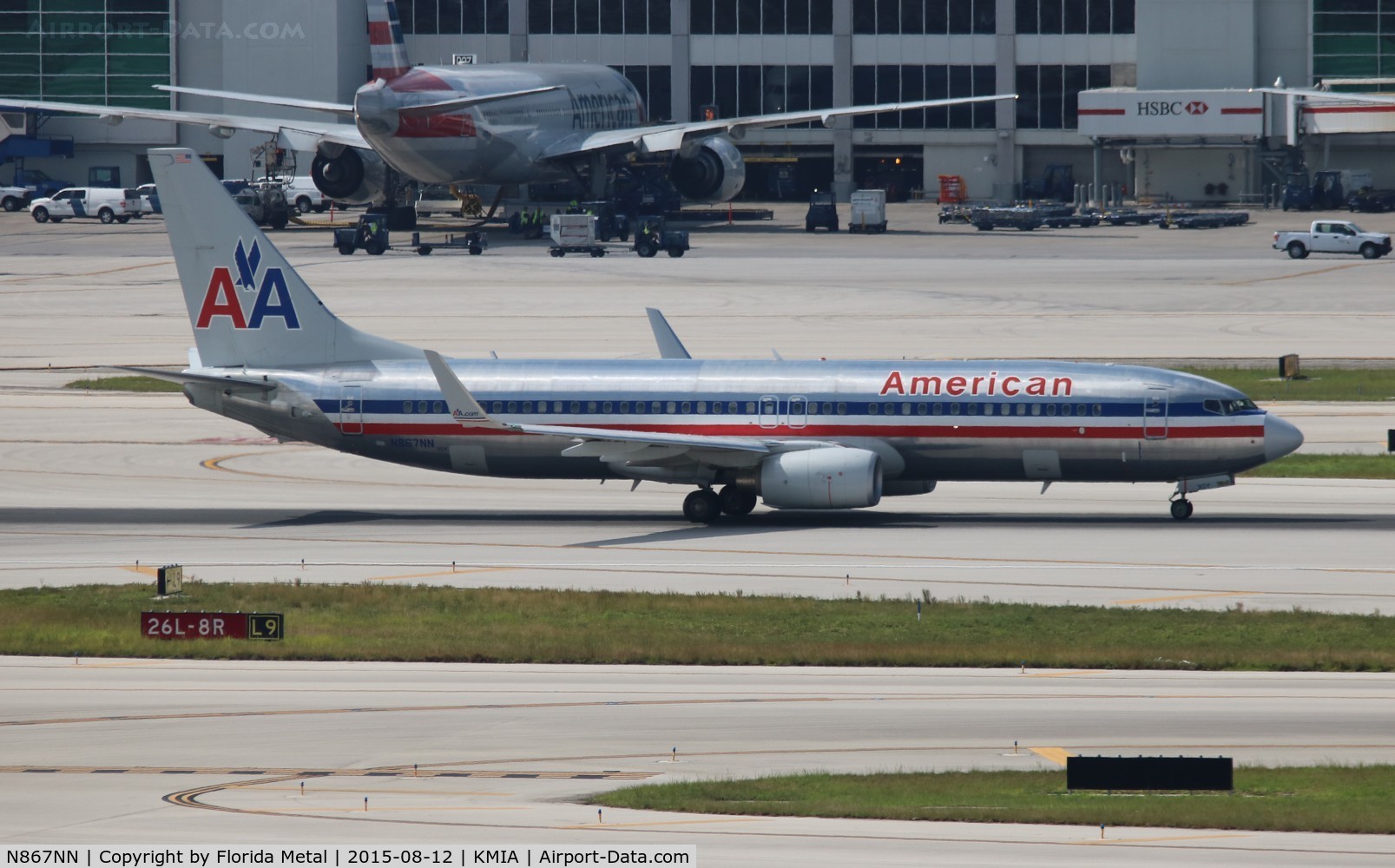 N867NN, 2011 Boeing 737-823 C/N 40762, MIA spotting 2015