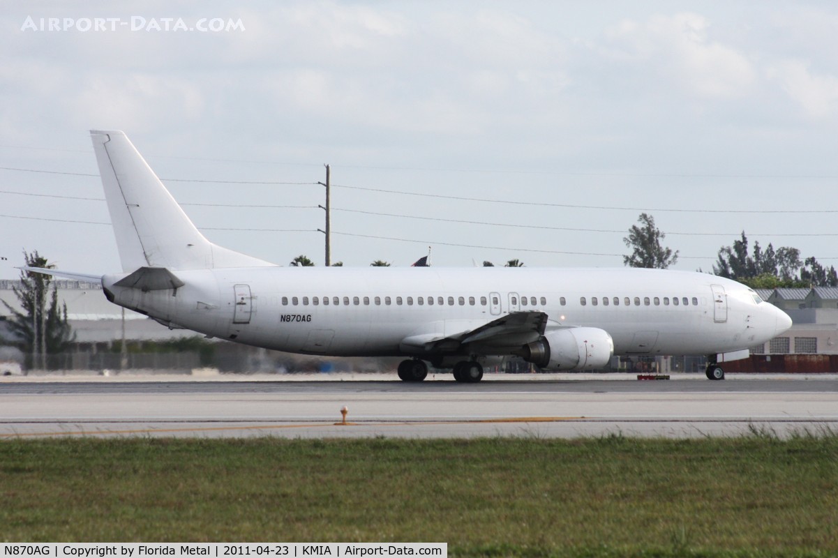 N870AG, 1988 Boeing 737-4Y0 C/N 23870, MIA spotting 2011