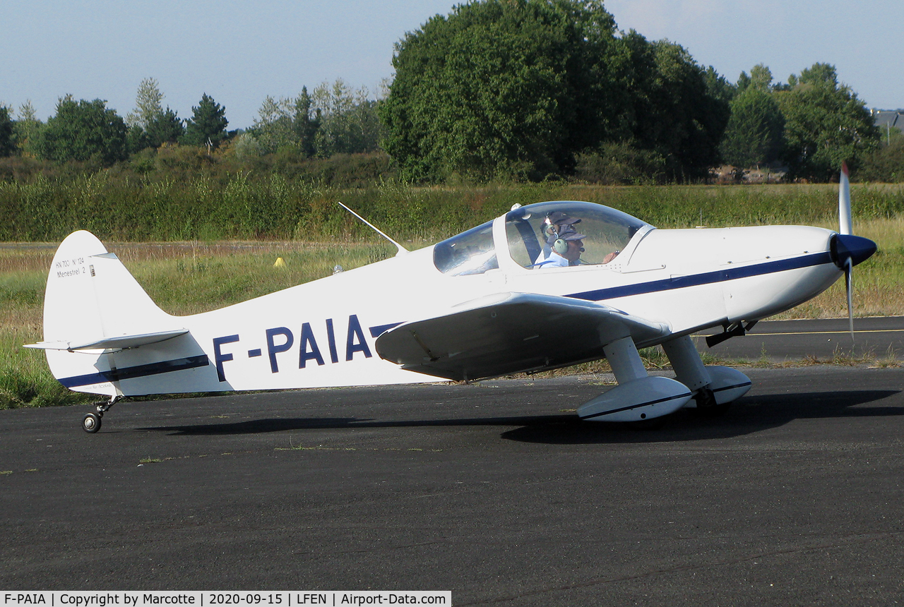 F-PAIA, Nicollier HN-700 Menestrel II C/N 124, taxiing.