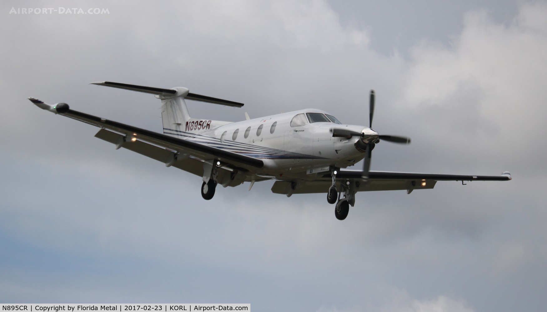 N895CR, 2007 Pilatus PC-12/47 C/N 831, ORL spotting 2017