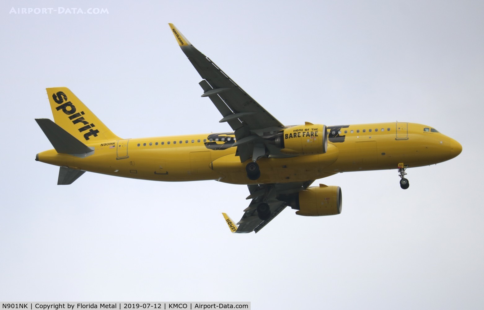 N901NK, 2015 Airbus A320-271NEO C/N 6833, MCO spotting 2019