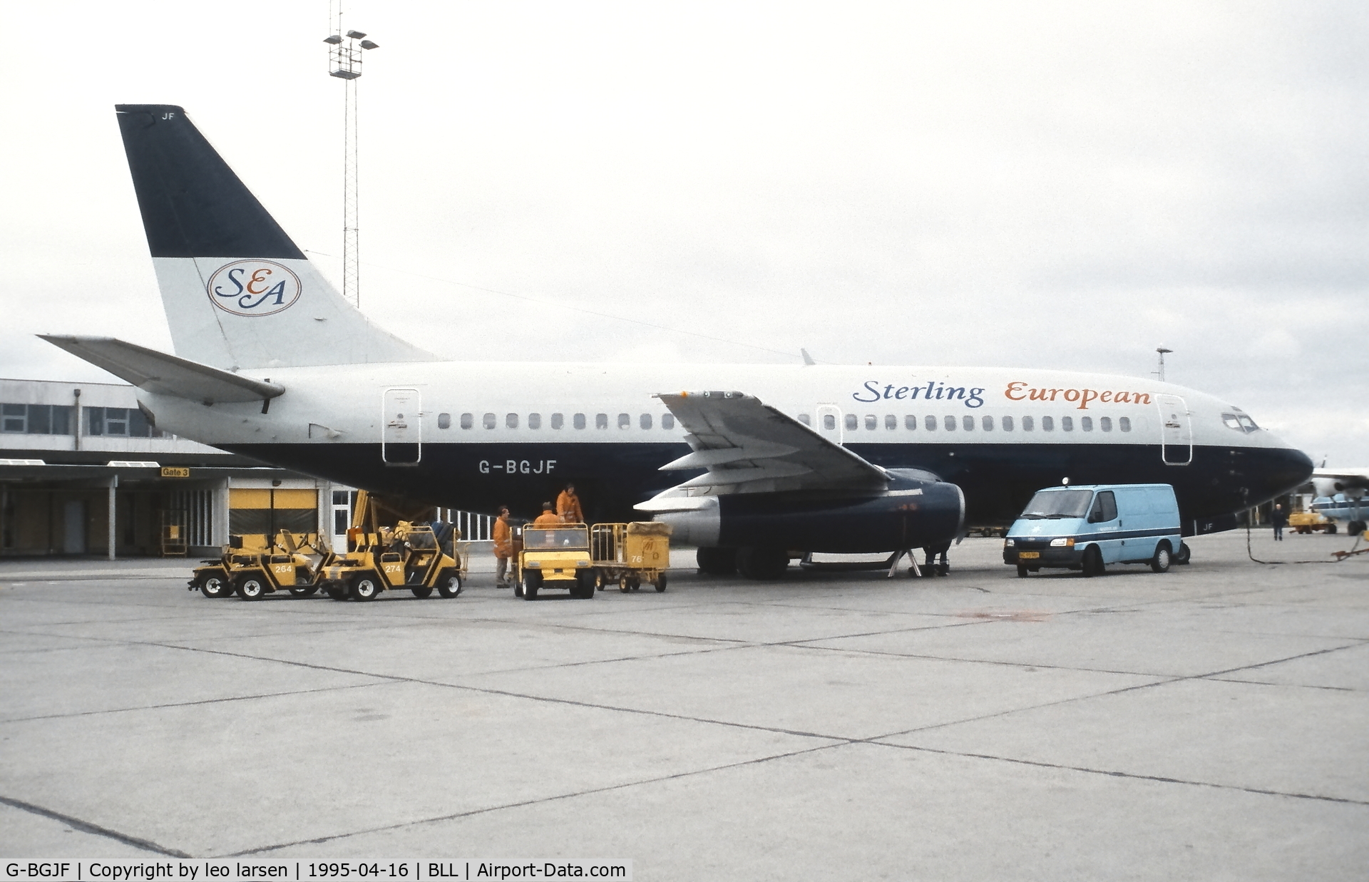 G-BGJF, 1980 Boeing 737-236 C/N 22027, Billund 16.4.1995