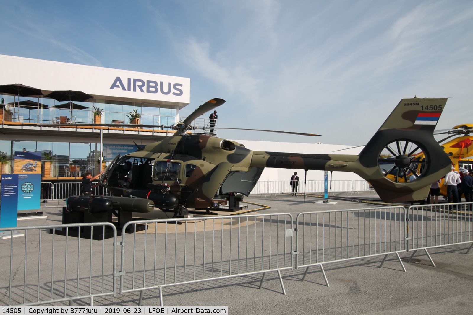 14505, Airbus Helicopters H-145M C/N 20253, on display at SIAE 2019
