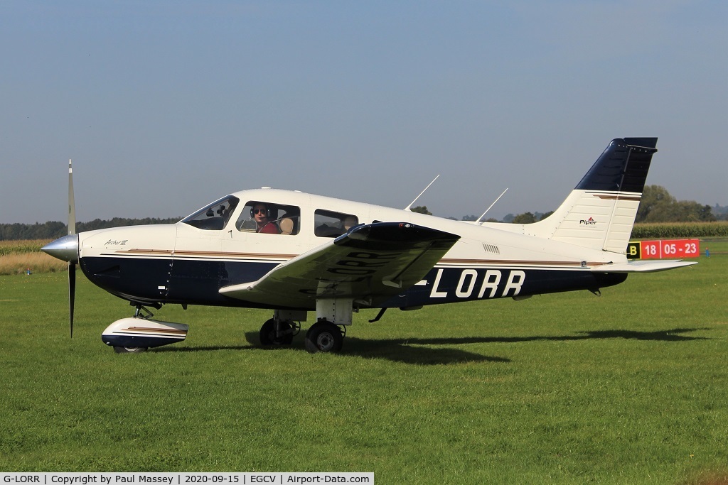 G-LORR, 1996 Piper PA-28-181 Cherokee Archer III C/N 2843037, Based Aircraft. Owned by Shropshire Aero Club Ltd.
