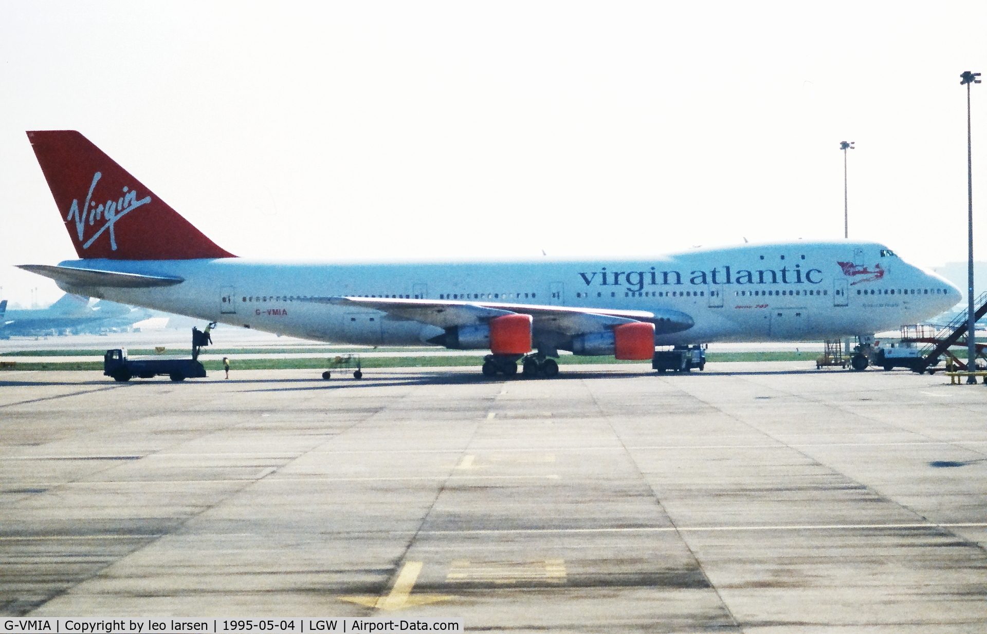 G-VMIA, 1970 Boeing 747-123 C/N 20108, London Gatwick 4.5.1995