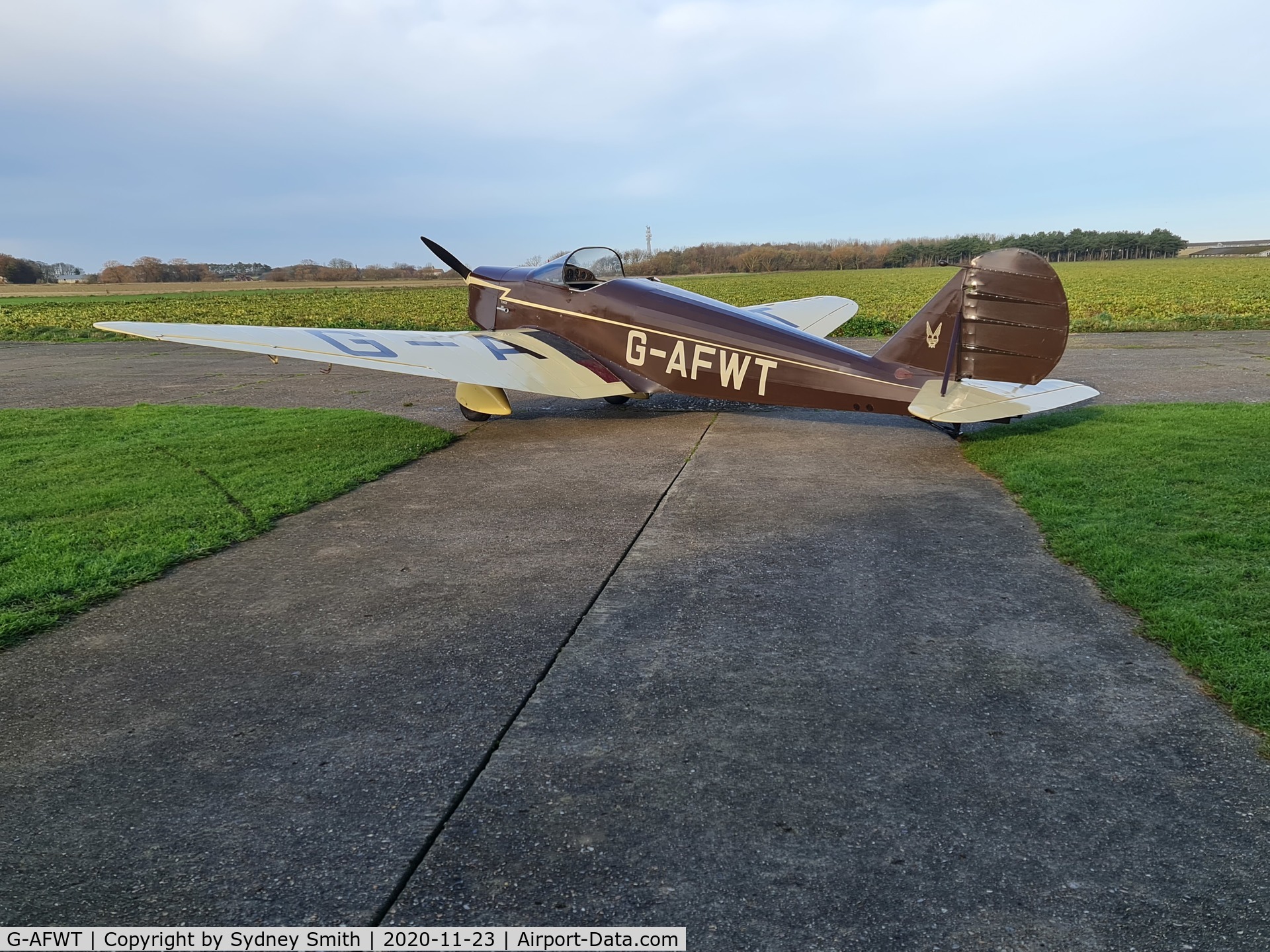 G-AFWT, 1939 Tipsy Trainer 1 C/N 13, Taken at Langham Airfield 23/11/2020
