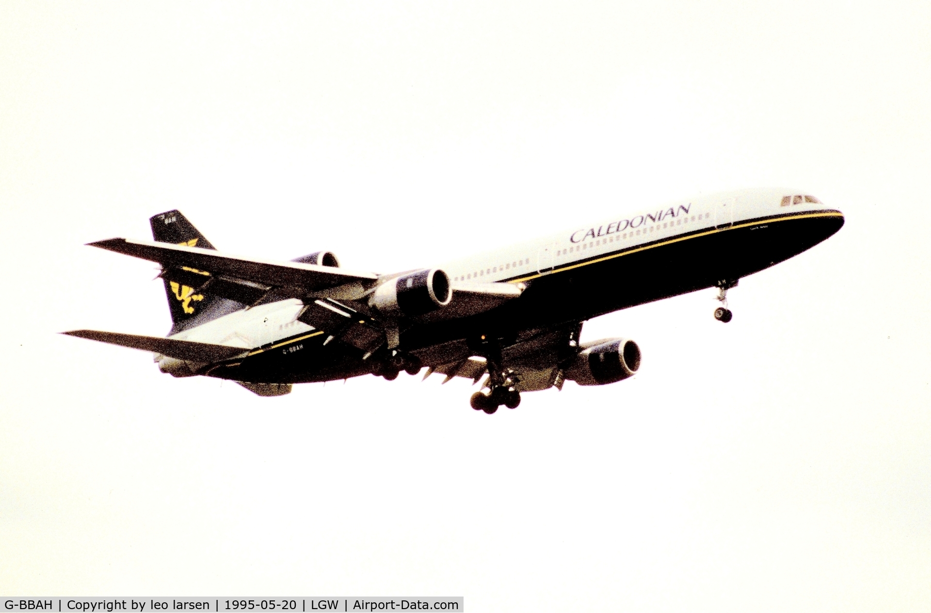 G-BBAH, 1974 Lockheed L-1011-385-1 TriStar 1 C/N 193E-1101, London Gatwick 20.5.1995