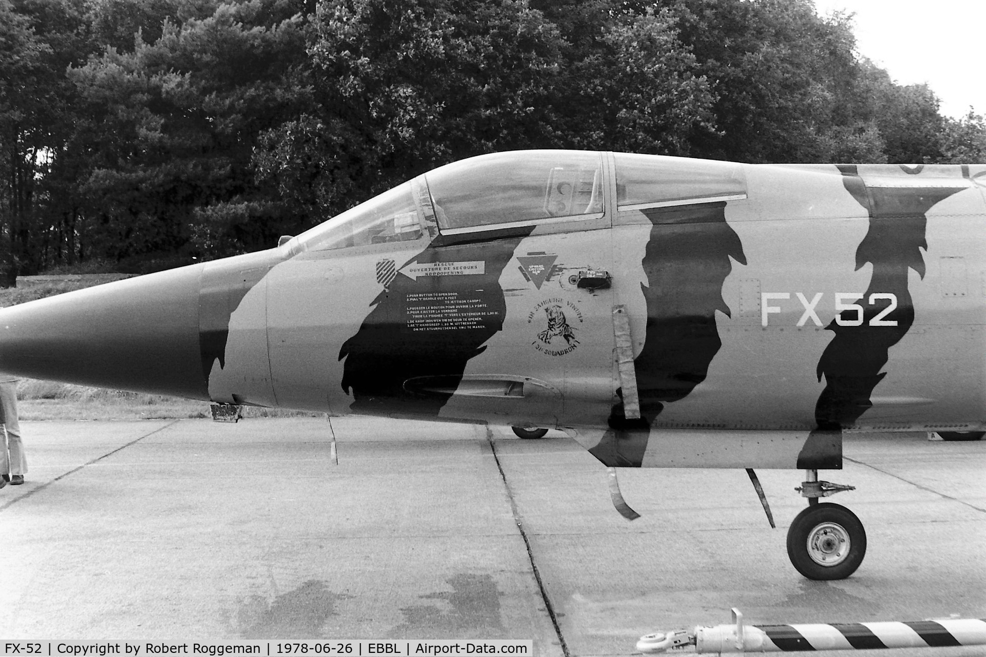 FX-52, 1964 Lockheed F-104G Starfighter C/N 683-9095, TIGERMEET.31 SQUADRON.