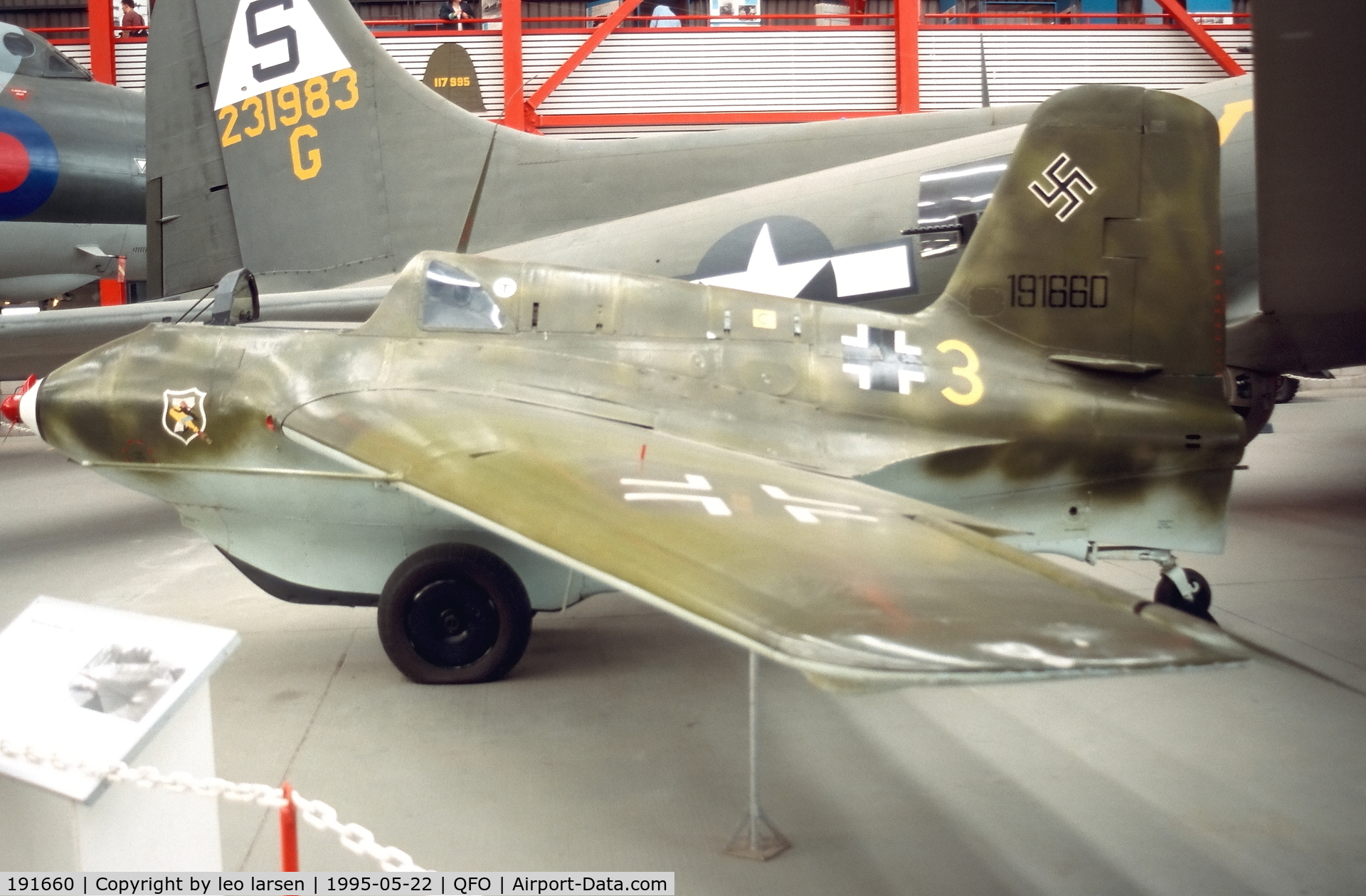 191660, Messerschmitt Me-163.B-1a Komet C/N 191660, Duxfor 22.5.1995