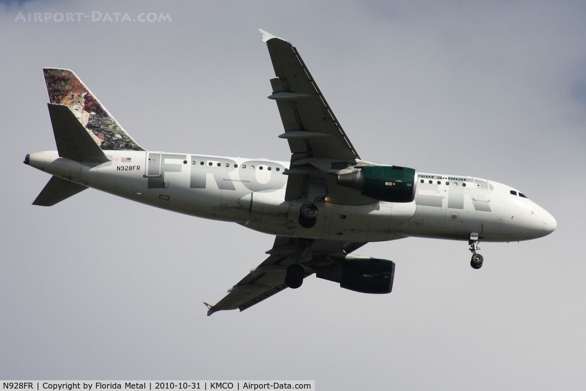 N928FR, 2004 Airbus A319-111 C/N 2236, MCO spotting 2010