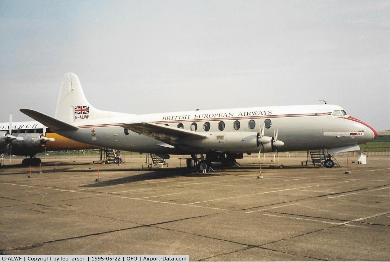 G-ALWF, 1952 Vickers Viscount 701 C/N 005, Duxford 22.5.1995