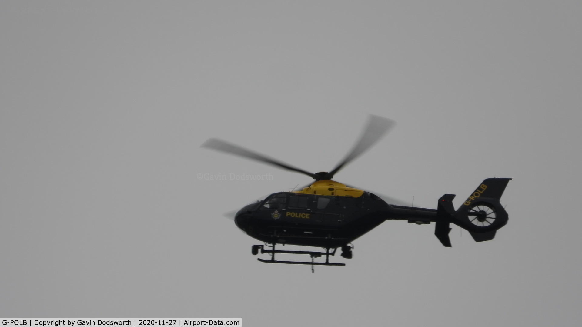 G-POLB, 2003 Eurocopter EC-135T-2 C/N 0283, G-POLB from NPAS Carr Gate working in the Darlington area on Friday 27th November 2020