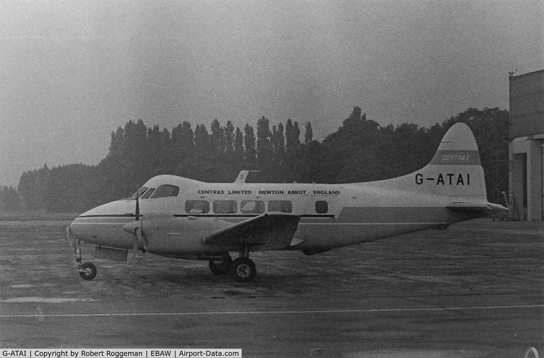 G-ATAI, 1965 De Havilland DH-104 Dove 8 C/N 04538, MID 1960's.CENTRAX LIMITED NEWTON ABBOT ENGLAND.