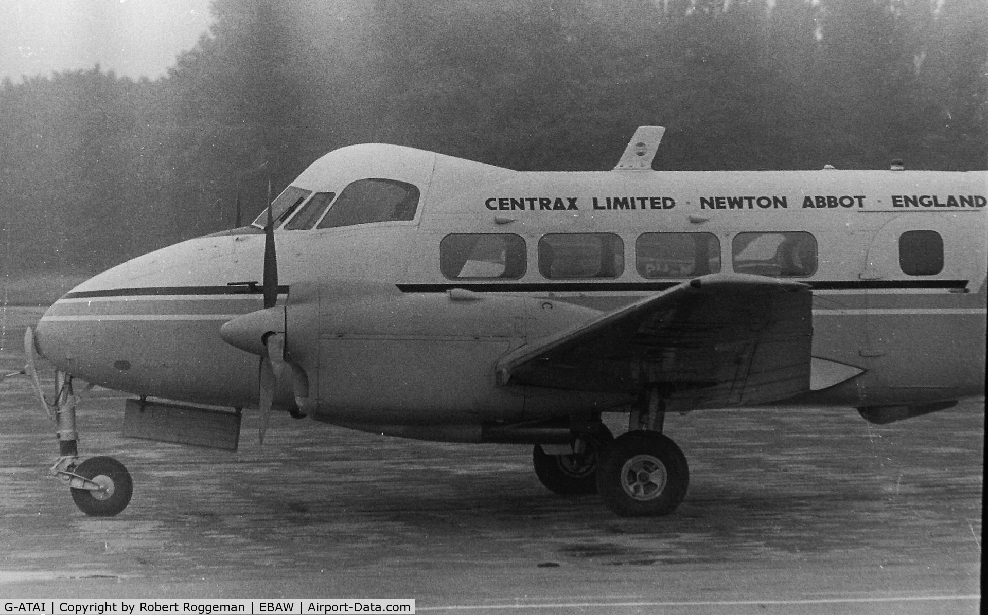 G-ATAI, 1965 De Havilland DH-104 Dove 8 C/N 04538, MID 1960's.CENTRAX LIMITED NEWTON ABBOT ENGLAND.MID 1960's.