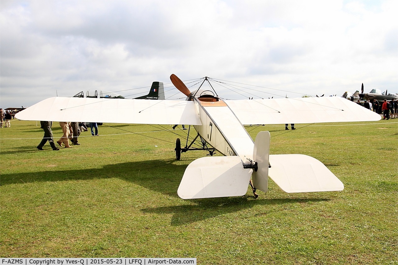 F-AZMS, Morane-Saulnier Type H13 Replica C/N SAMS 22.01, Morane-Saulnier Type H13, Static display, La Ferté-Alais airfield (LFFQ) Air show 2015