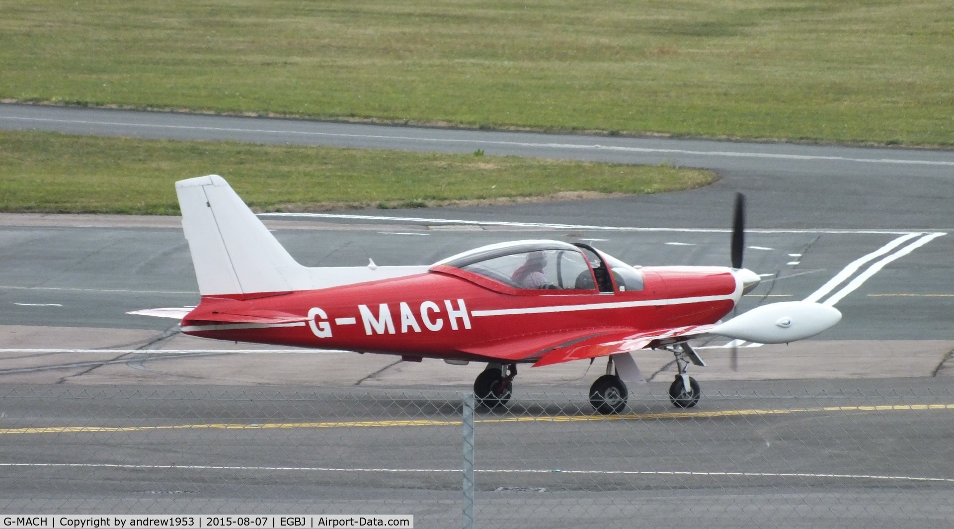 G-MACH, 1968 SIAI-Marchetti F-260 C/N 114, G-MACH at Gloucestershire Airport.