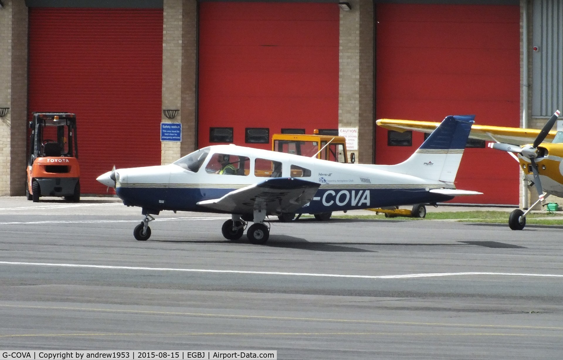 G-COVA, 2004 Piper PA-28-161 Warrior III C/N 2842217, G-COVA at Gloucestershire Airport.
