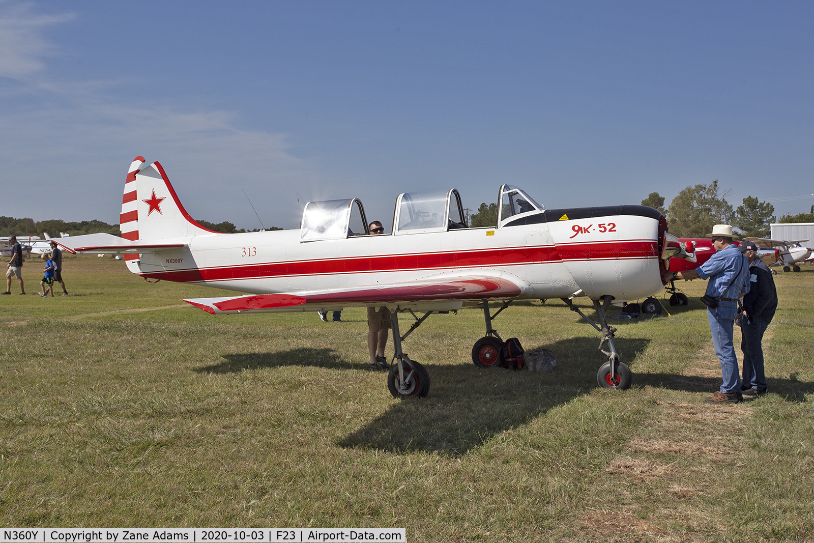 N360Y, 1989 Yakovlev Yak-52 C/N 899313, 2020 Ranger Antique Airfield Fly-In, Ranger, TX