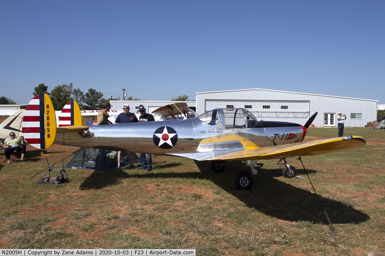 N2005H, 1946 Erco 415C Ercoupe C/N 2628, 2020 Ranger Antique Airfield Fly-In, Ranger, TX