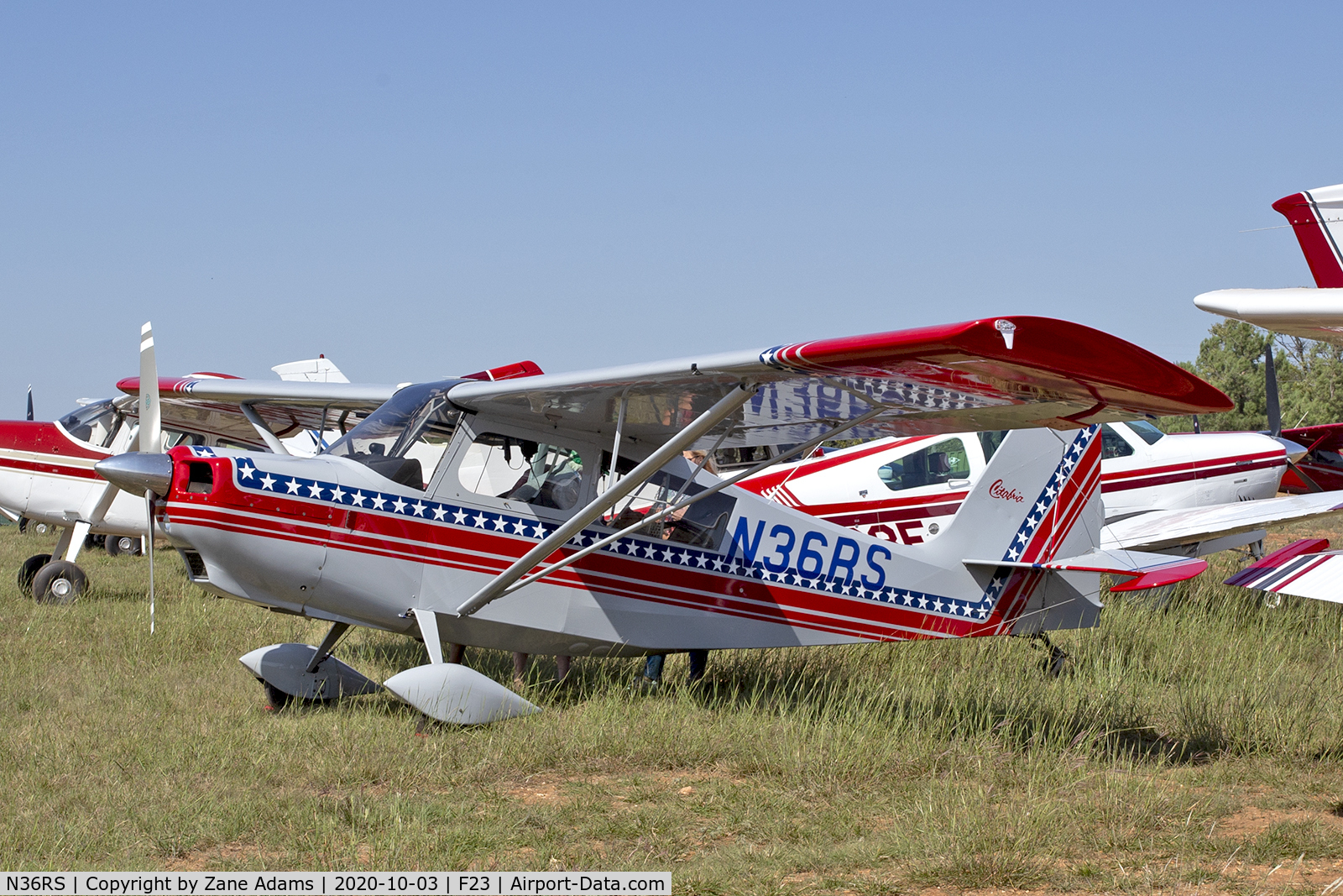 N36RS, 1999 American Champion 7GCBC C/N 1280-99, 2020 Ranger Antique Airfield Fly-In, Ranger, TX